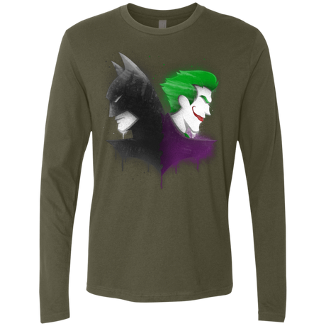 T-Shirts Military Green / Small Bats Men's Premium Long Sleeve