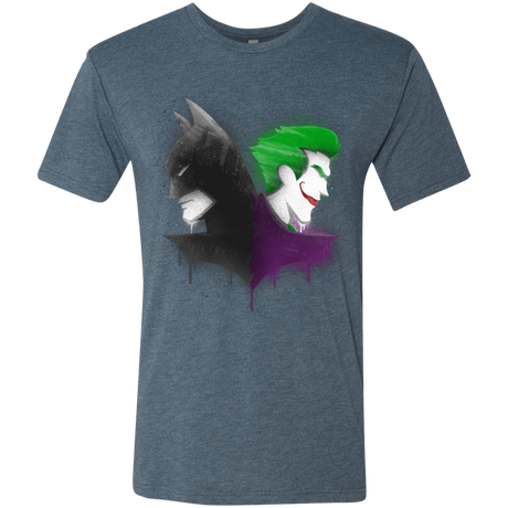 T-Shirts Indigo / Small Bats Men's Triblend T-Shirt