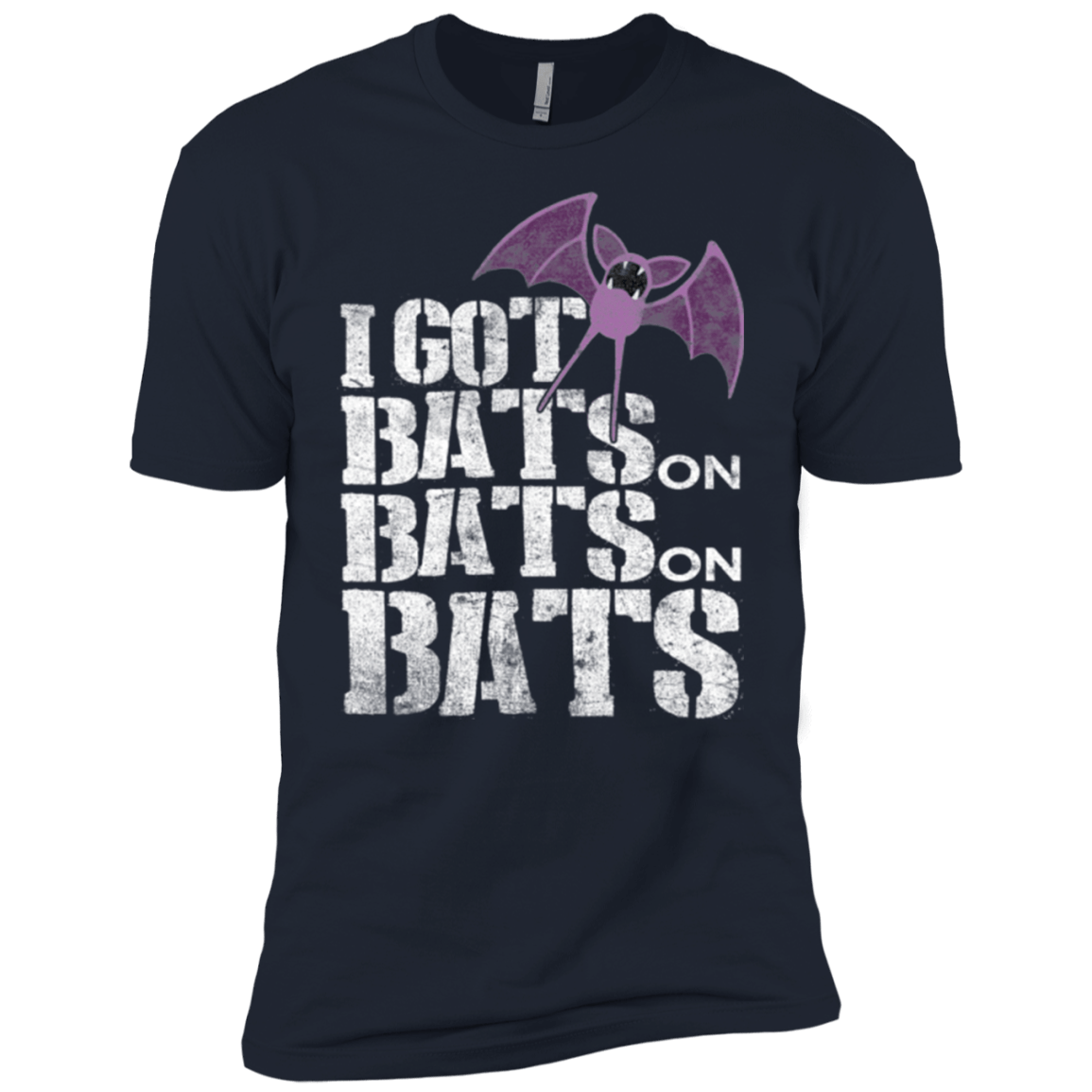 T-Shirts Midnight Navy / YXS Bats on Bats on Bats Boys Premium T-Shirt