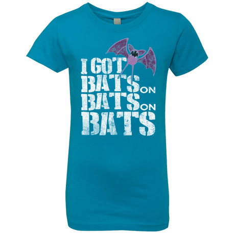 T-Shirts Turquoise / YXS Bats on Bats on Bats Girls Premium T-Shirt