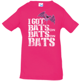 T-Shirts Hot Pink / 6 Months Bats on Bats on Bats Infant Premium T-Shirt