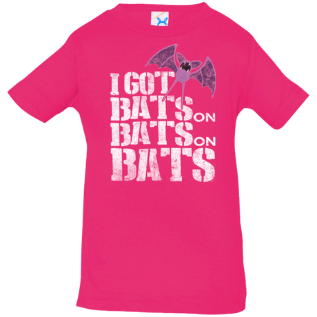 T-Shirts Hot Pink / 6 Months Bats on Bats on Bats Infant Premium T-Shirt