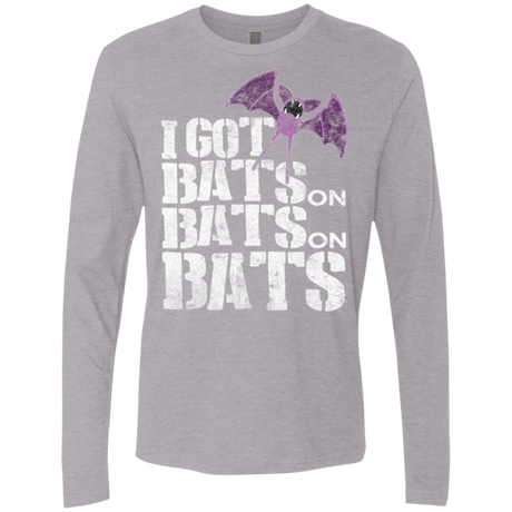 T-Shirts Heather Grey / Small Bats on Bats on Bats Men's Premium Long Sleeve