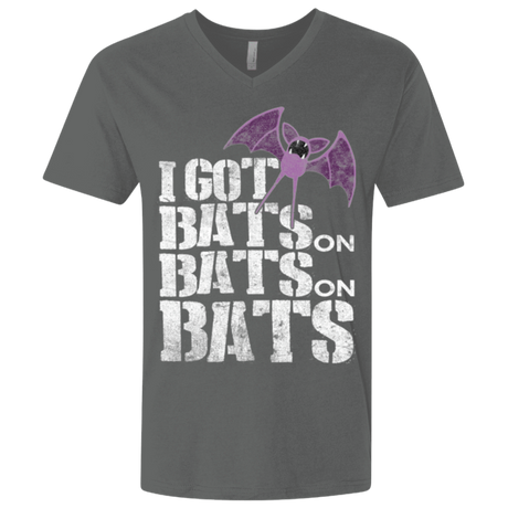 T-Shirts Heavy Metal / X-Small Bats on Bats on Bats Men's Premium V-Neck