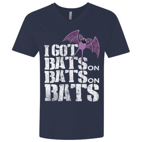 T-Shirts Midnight Navy / X-Small Bats on Bats on Bats Men's Premium V-Neck