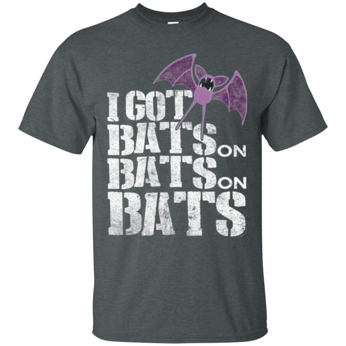 T-Shirts Dark Heather / Small Bats on Bats on Bats T-Shirt