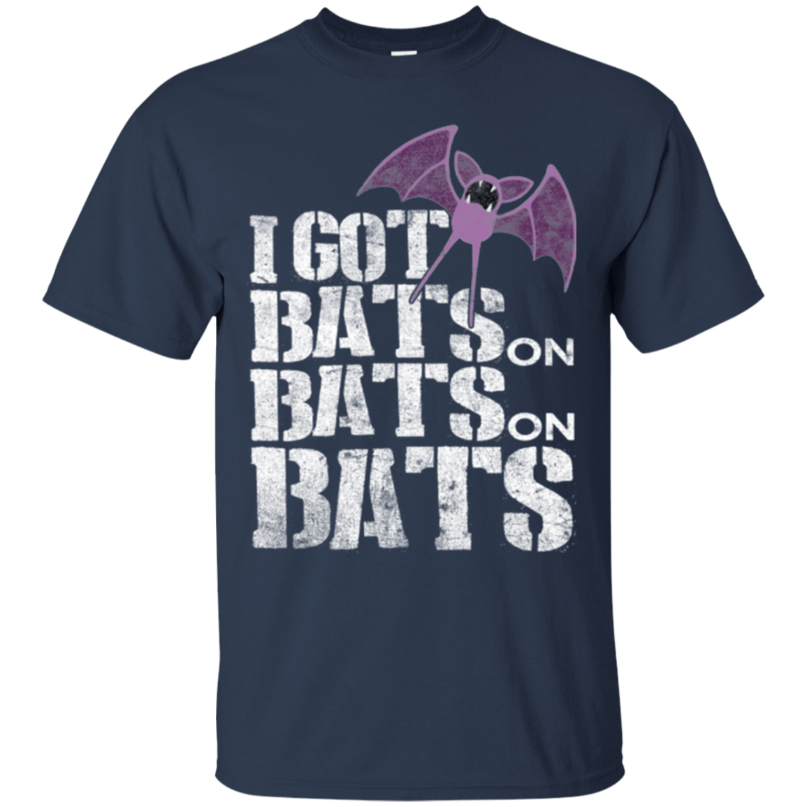 T-Shirts Navy / Small Bats on Bats on Bats T-Shirt