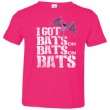 T-Shirts Hot Pink / 2T Bats on Bats on Bats Toddler Premium T-Shirt