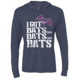 T-Shirts Vintage Navy / X-Small Bats on Bats on Bats Triblend Long Sleeve Hoodie Tee