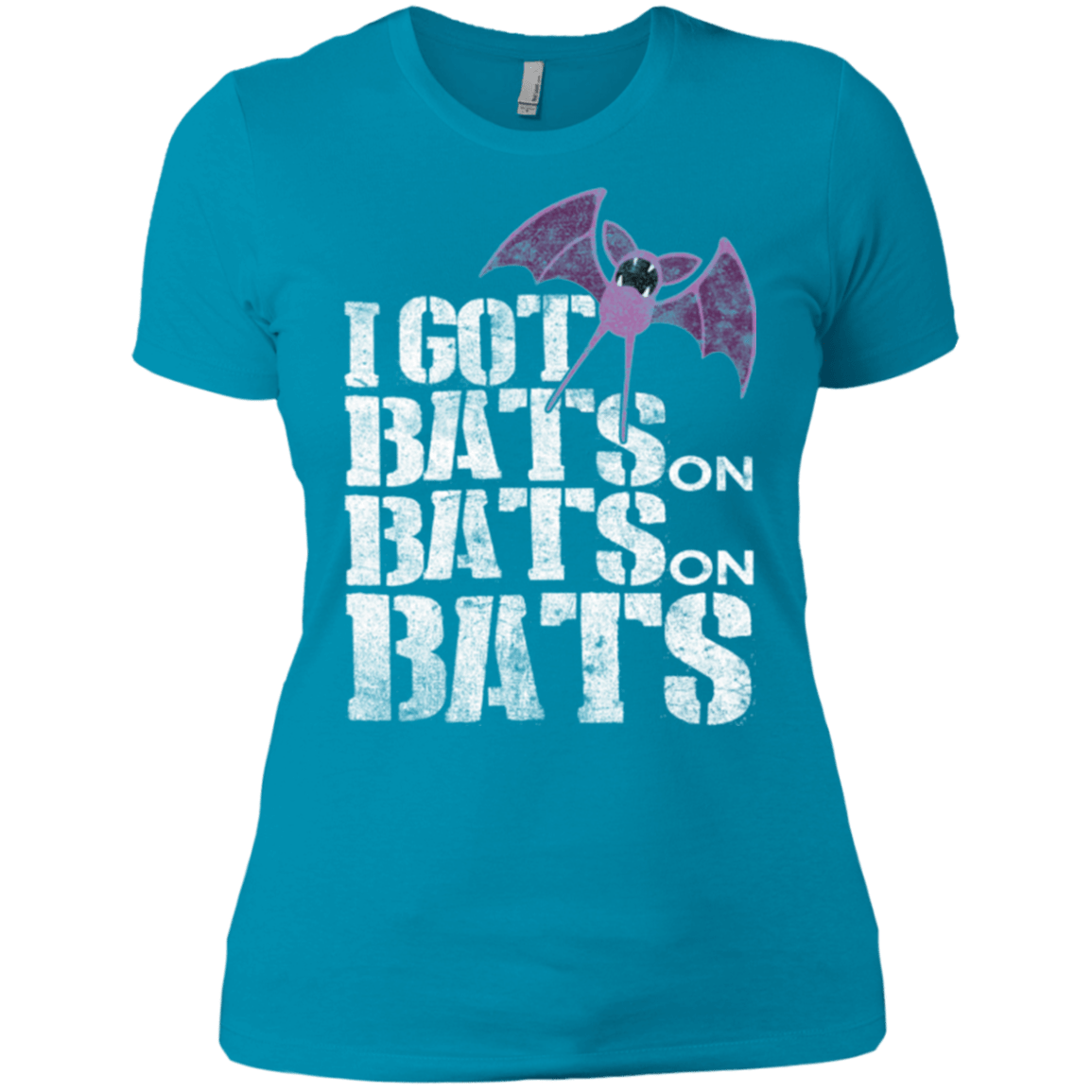 T-Shirts Turquoise / X-Small Bats on Bats on Bats Women's Premium T-Shirt