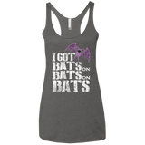 T-Shirts Premium Heather / X-Small Bats on Bats on Bats Women's Triblend Racerback Tank