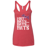 T-Shirts Vintage Red / X-Small Bats on Bats on Bats Women's Triblend Racerback Tank