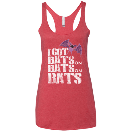 T-Shirts Vintage Red / X-Small Bats on Bats on Bats Women's Triblend Racerback Tank