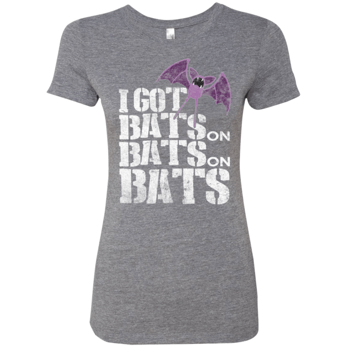 T-Shirts Premium Heather / Small Bats on Bats on Bats Women's Triblend T-Shirt