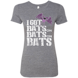 T-Shirts Premium Heather / Small Bats on Bats on Bats Women's Triblend T-Shirt