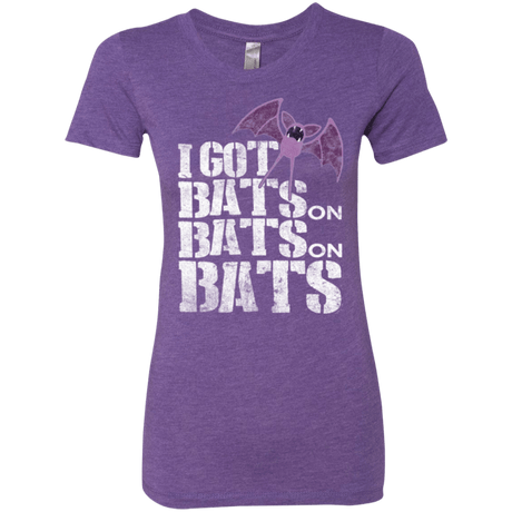 T-Shirts Purple Rush / Small Bats on Bats on Bats Women's Triblend T-Shirt