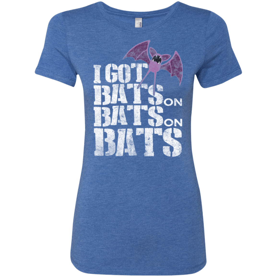 T-Shirts Vintage Royal / Small Bats on Bats on Bats Women's Triblend T-Shirt