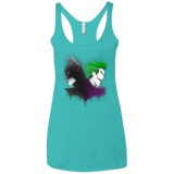 T-Shirts Tahiti Blue / X-Small Bats Women's Triblend Racerback Tank