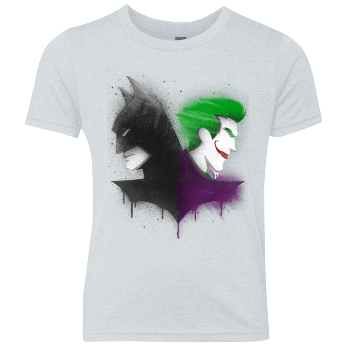 T-Shirts Heather White / YXS Bats Youth Triblend T-Shirt