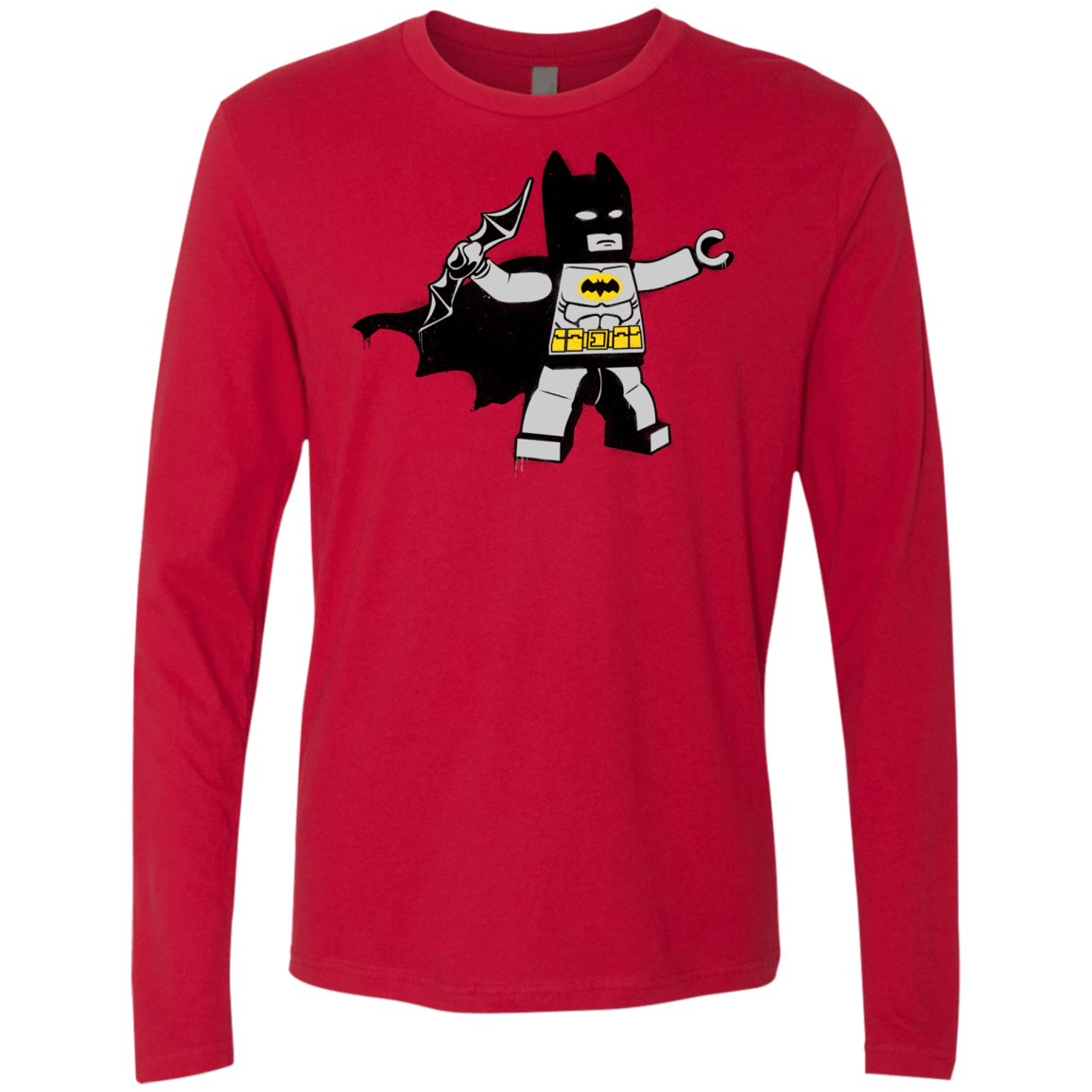 T-Shirts Red / Small Batsy Lego Men's Premium Long Sleeve