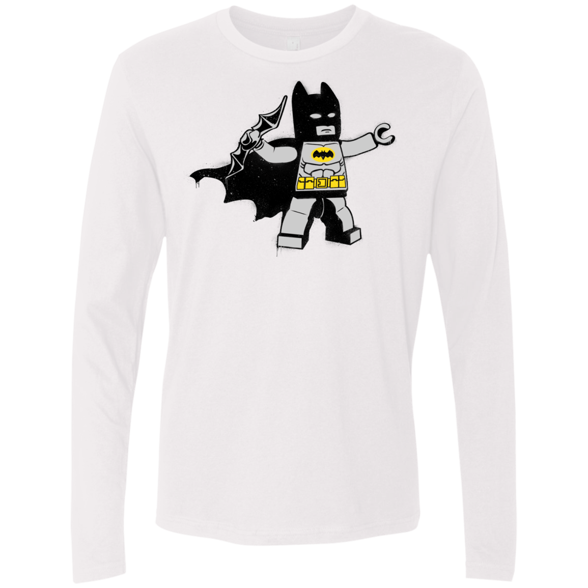 T-Shirts White / Small Batsy Lego Men's Premium Long Sleeve