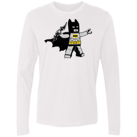T-Shirts White / Small Batsy Lego Men's Premium Long Sleeve