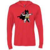 T-Shirts Vintage Red / X-Small Batsy Lego Triblend Long Sleeve Hoodie Tee