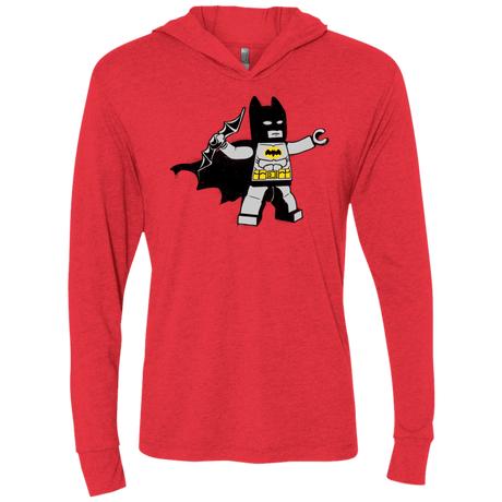 T-Shirts Vintage Red / X-Small Batsy Lego Triblend Long Sleeve Hoodie Tee