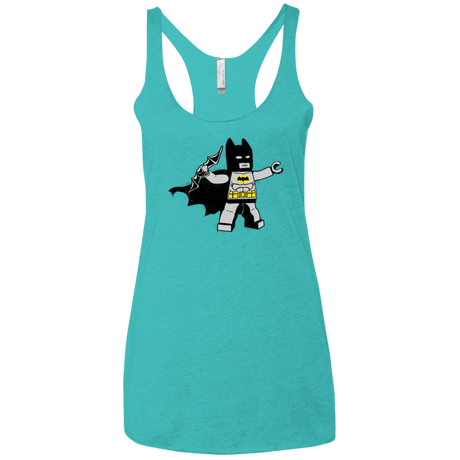 T-Shirts Tahiti Blue / X-Small Batsy Lego Women's Triblend Racerback Tank