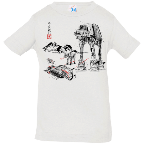 T-Shirts White / 6 Months Battle in the Snow Sumi e Infant Premium T-Shirt