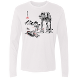 T-Shirts White / Small Battle in the Snow Sumi e Men's Premium Long Sleeve