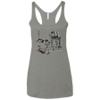 T-Shirts Venetian Grey / X-Small Battle in the Snow Sumi e Women's Triblend Racerback Tank