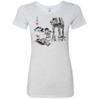 T-Shirts Heather White / Small Battle in the Snow Sumi e Women's Triblend T-Shirt