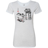 T-Shirts Heather White / Small Battle in the Snow Sumi e Women's Triblend T-Shirt