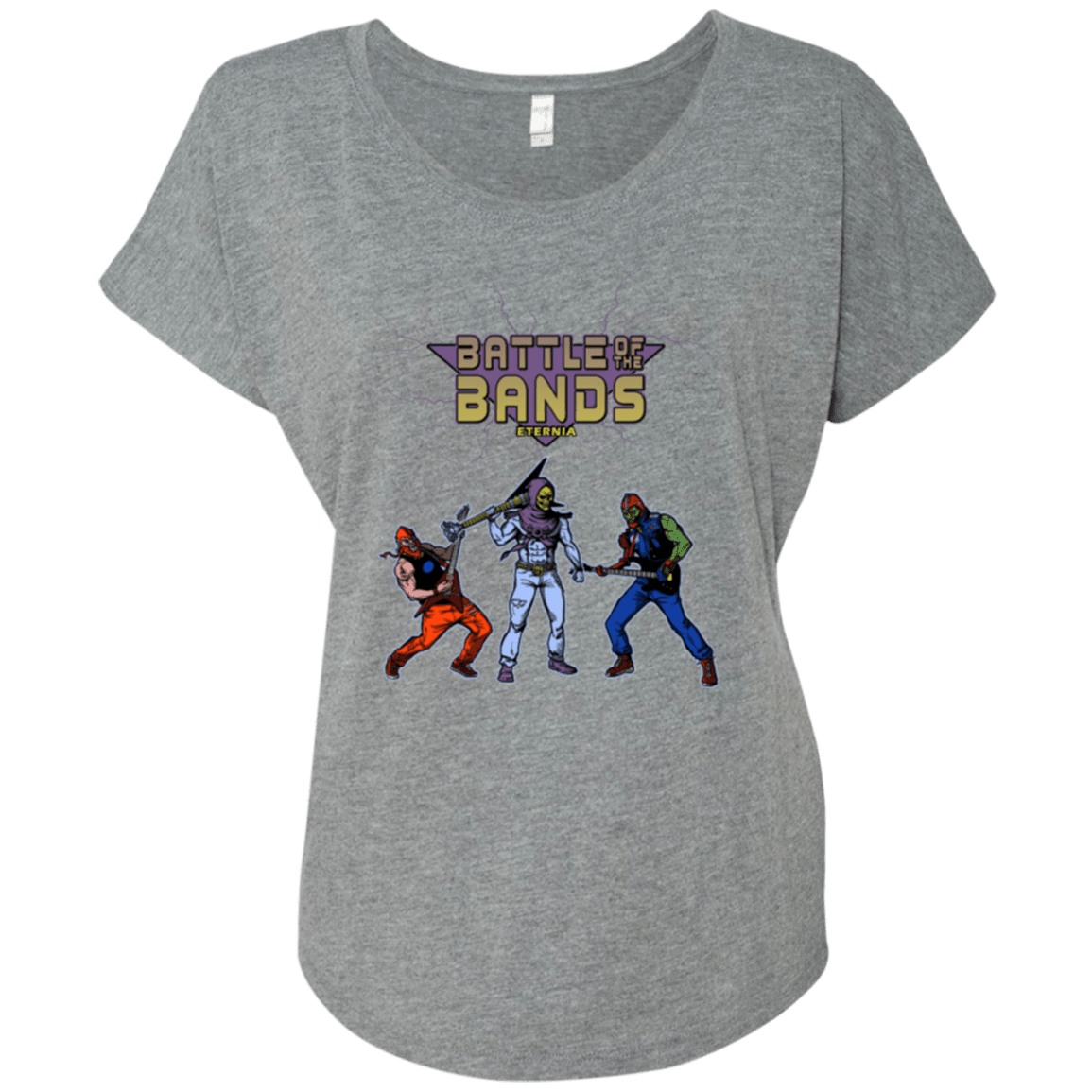 T-Shirts Premium Heather / X-Small Battle Of The Bands Triblend Dolman Sleeve