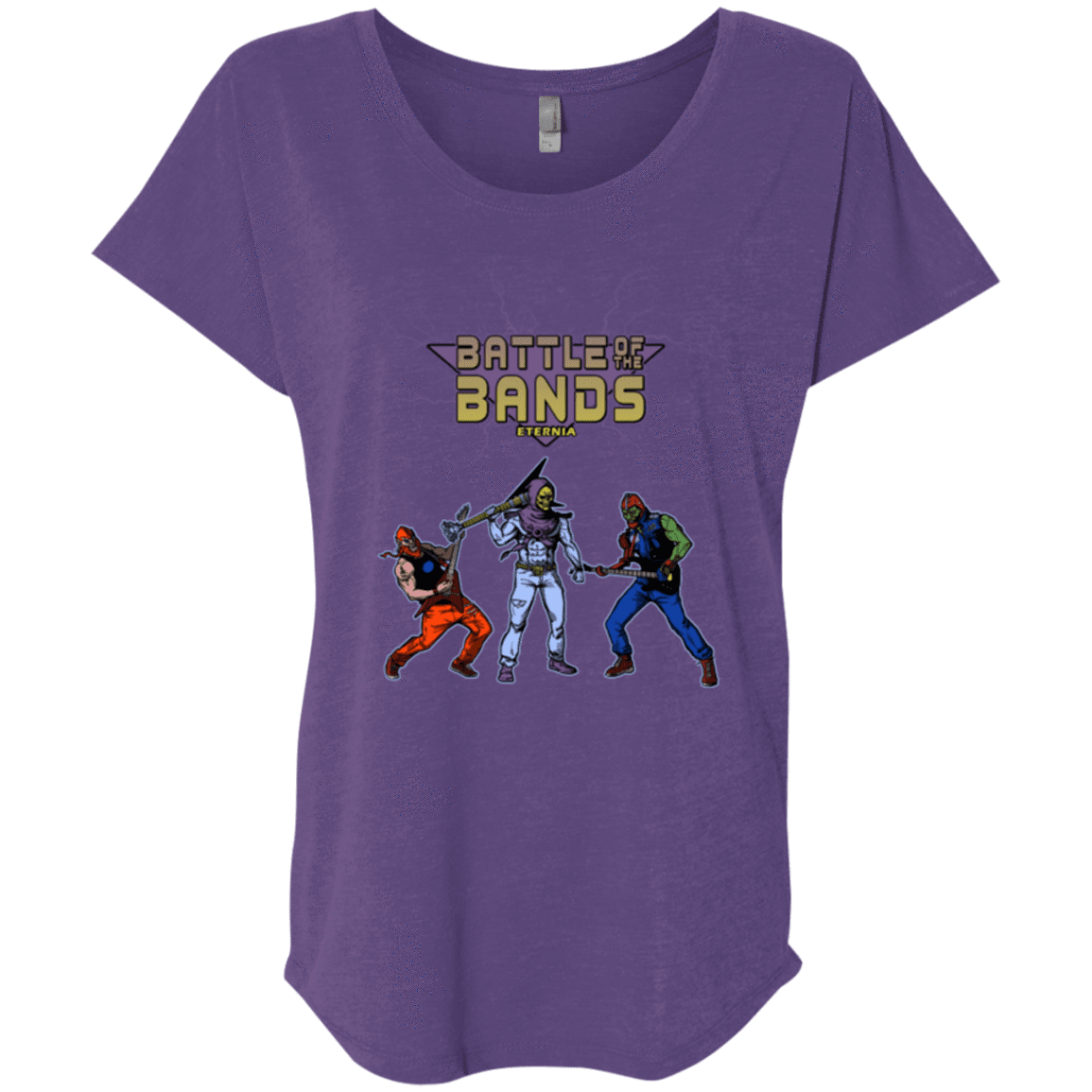 T-Shirts Purple Rush / X-Small Battle Of The Bands Triblend Dolman Sleeve