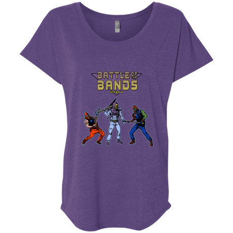 T-Shirts Purple Rush / X-Small Battle Of The Bands Triblend Dolman Sleeve