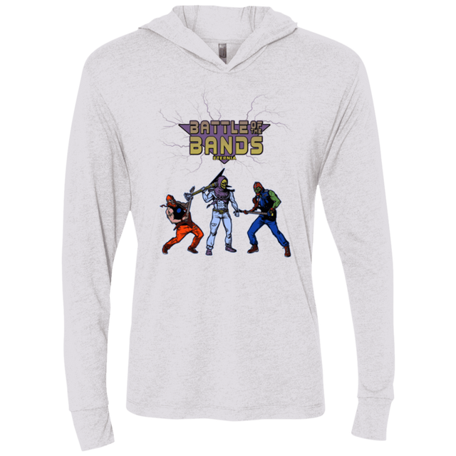 T-Shirts Heather White / X-Small Battle Of The Bands Triblend Long Sleeve Hoodie Tee