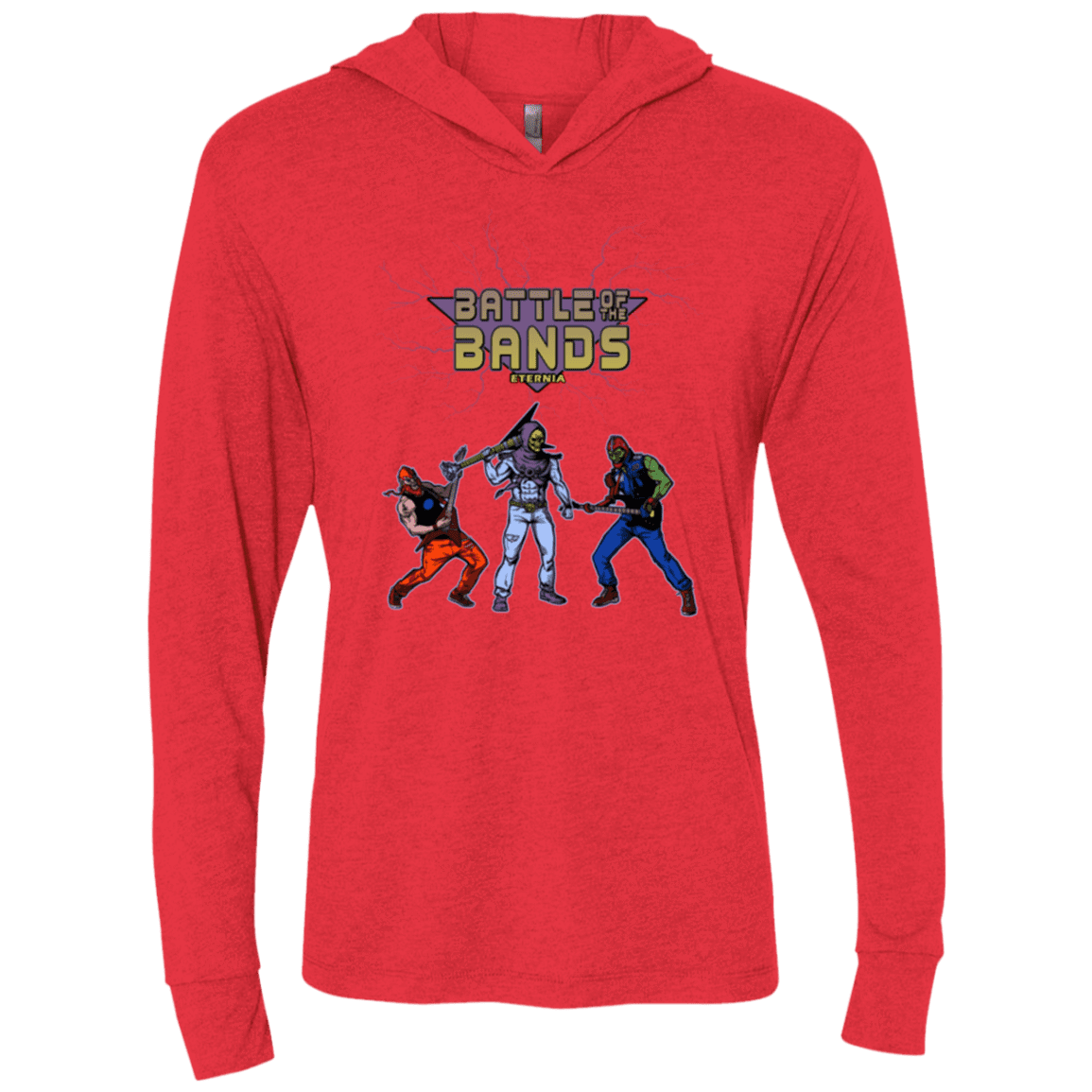 T-Shirts Vintage Red / X-Small Battle Of The Bands Triblend Long Sleeve Hoodie Tee