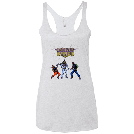 T-Shirts Heather White / X-Small Battle Of The Bands Women's Triblend Racerback Tank