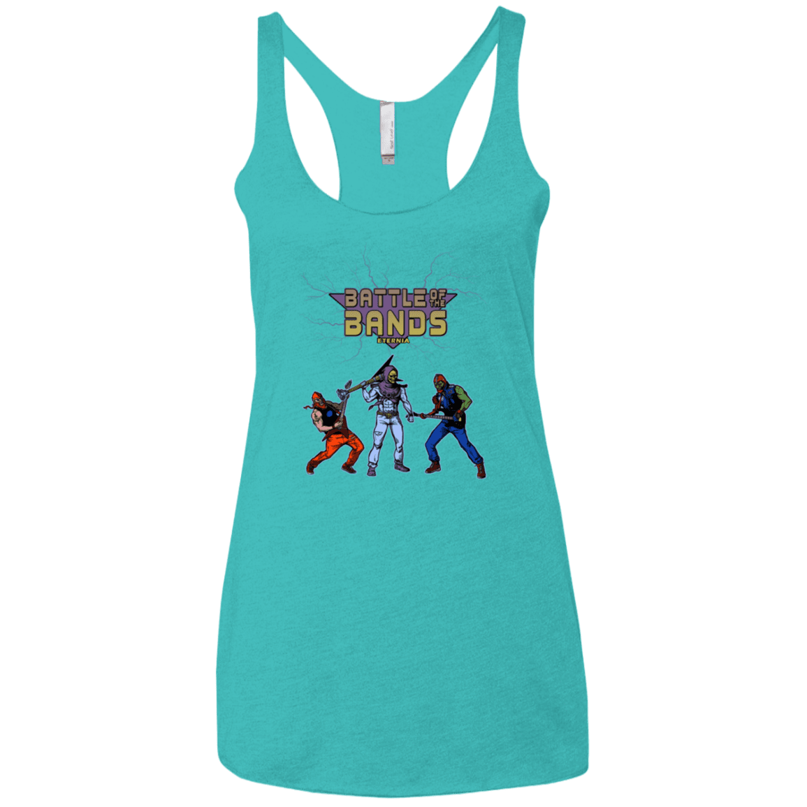 T-Shirts Tahiti Blue / X-Small Battle Of The Bands Women's Triblend Racerback Tank
