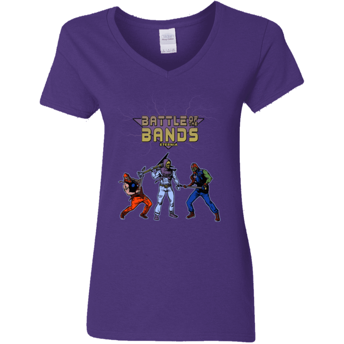 T-Shirts Purple / S Battle Of The Bands Women's V-Neck T-Shirt