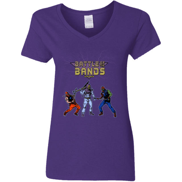 T-Shirts Purple / S Battle Of The Bands Women's V-Neck T-Shirt