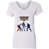 T-Shirts White / S Battle Of The Bands Women's V-Neck T-Shirt