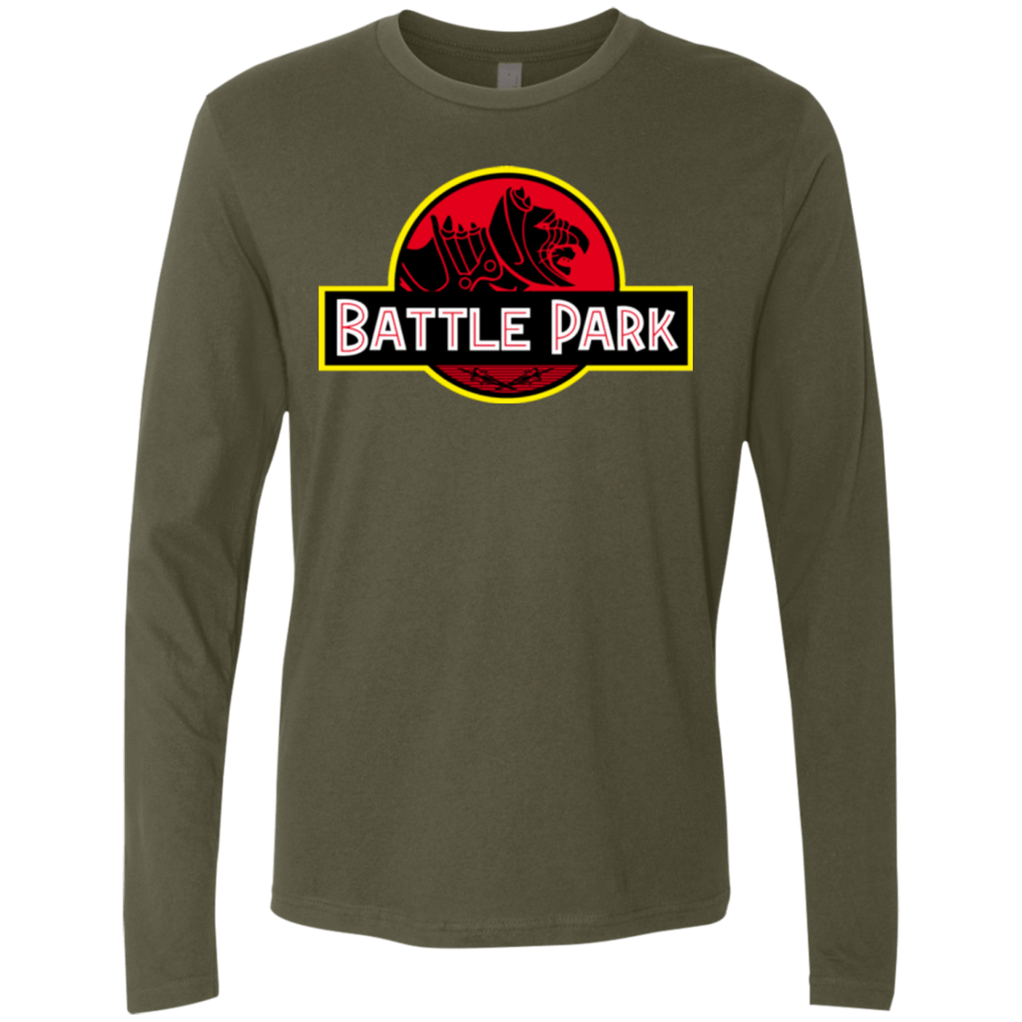 T-Shirts Military Green / Small Battle Park Men's Premium Long Sleeve