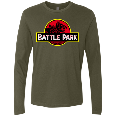 T-Shirts Military Green / Small Battle Park Men's Premium Long Sleeve