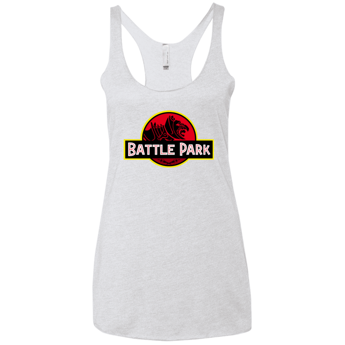 T-Shirts Heather White / X-Small Battle Park Women's Triblend Racerback Tank