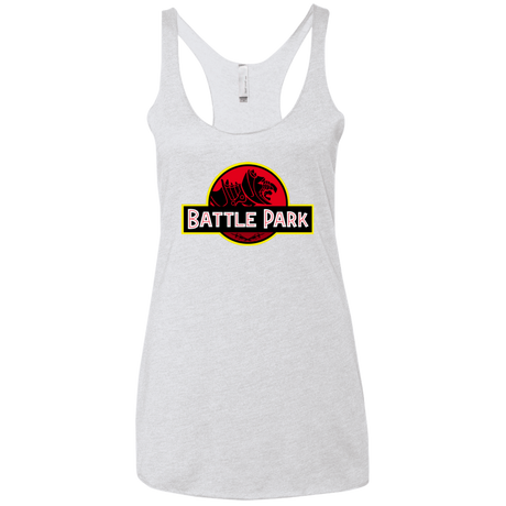 T-Shirts Heather White / X-Small Battle Park Women's Triblend Racerback Tank