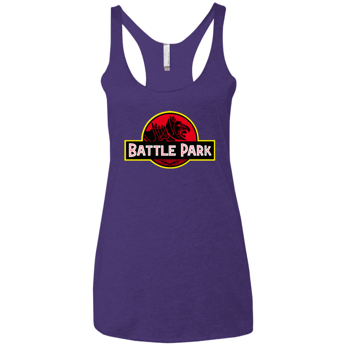 T-Shirts Purple / X-Small Battle Park Women's Triblend Racerback Tank