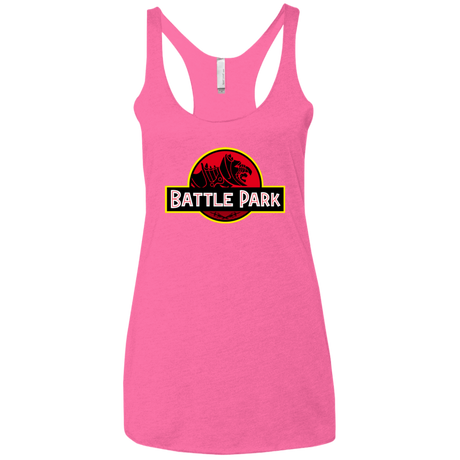 T-Shirts Vintage Pink / X-Small Battle Park Women's Triblend Racerback Tank